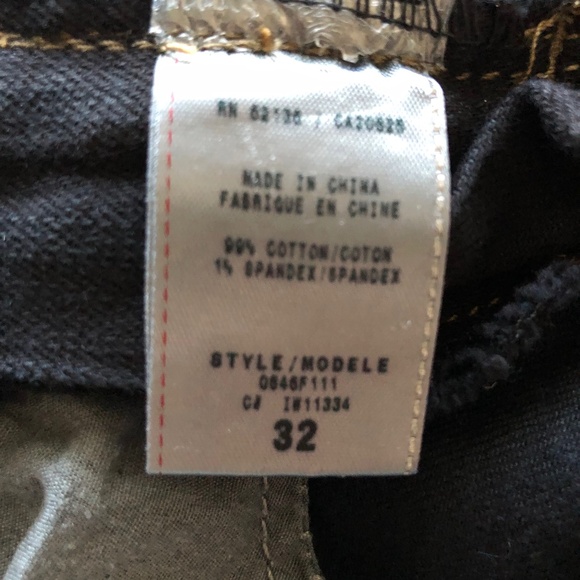 GUESS JEANS DOHENY SIZE 32 Black - Picture 4 of 4